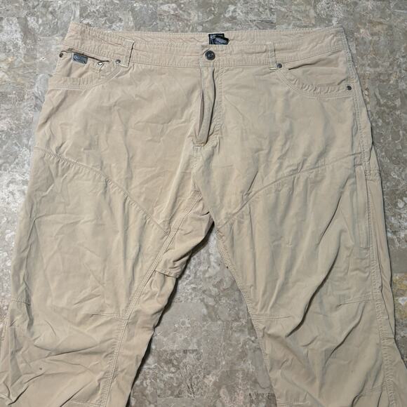 KUHL Pants Mens 40x30 (Fits 40x29) Tan Konfidant Air Vented Outdoor Hiking - Picture 1 of 12
